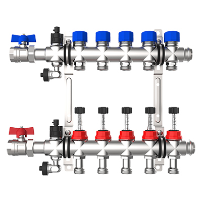 REISSER THERM Edelstahlverteiler e-class 63 - 14 Heizkreise