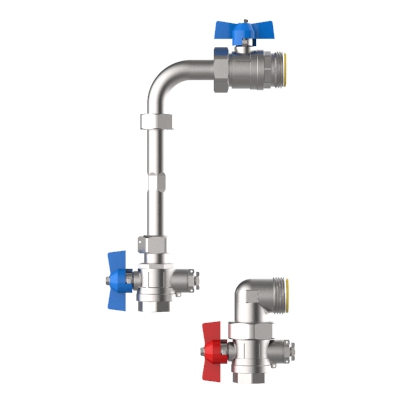 Anschlussgarnitur e-class AG LV-WMZ-2F - AG 3/4" e-class AG WMZ-2F