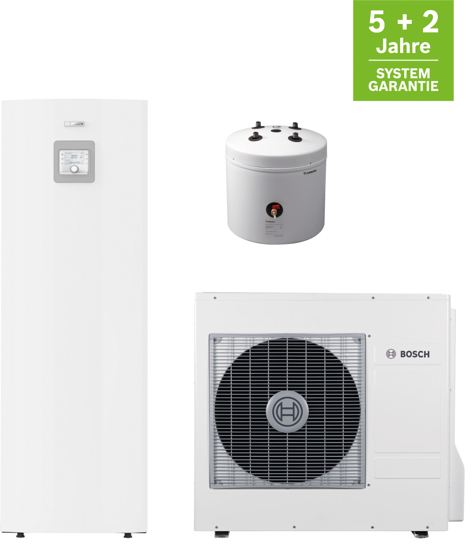 Junkers Bosch CS301, Split Luft/Wasser- Wärmepumpe CS3400iAWS 4 ORM-S, BST 50 EHP