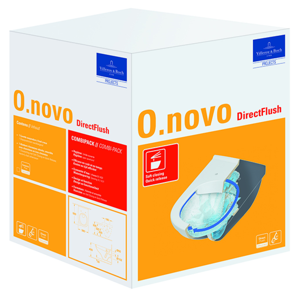 DirectFlush Combi- Pack, weiß/CeramicPlus