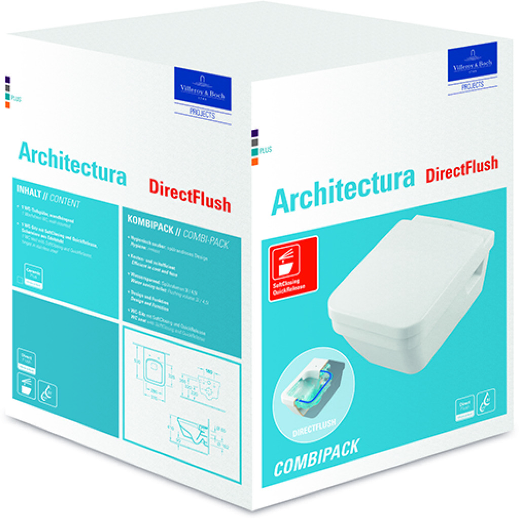 Architectura Combi- Pack eckig, weiß/CeramicPlus