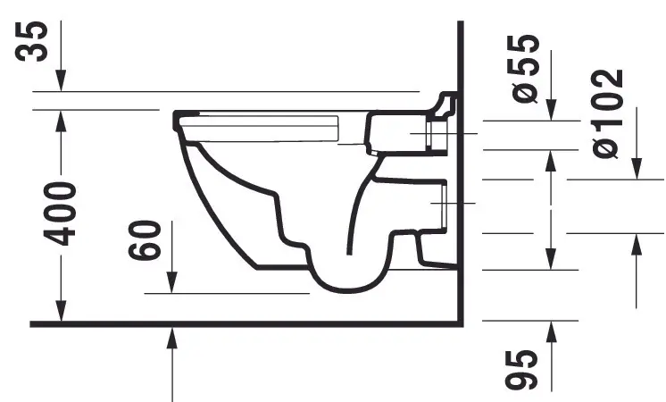 STARCK 3 Wand- WC rimless – Bild 3