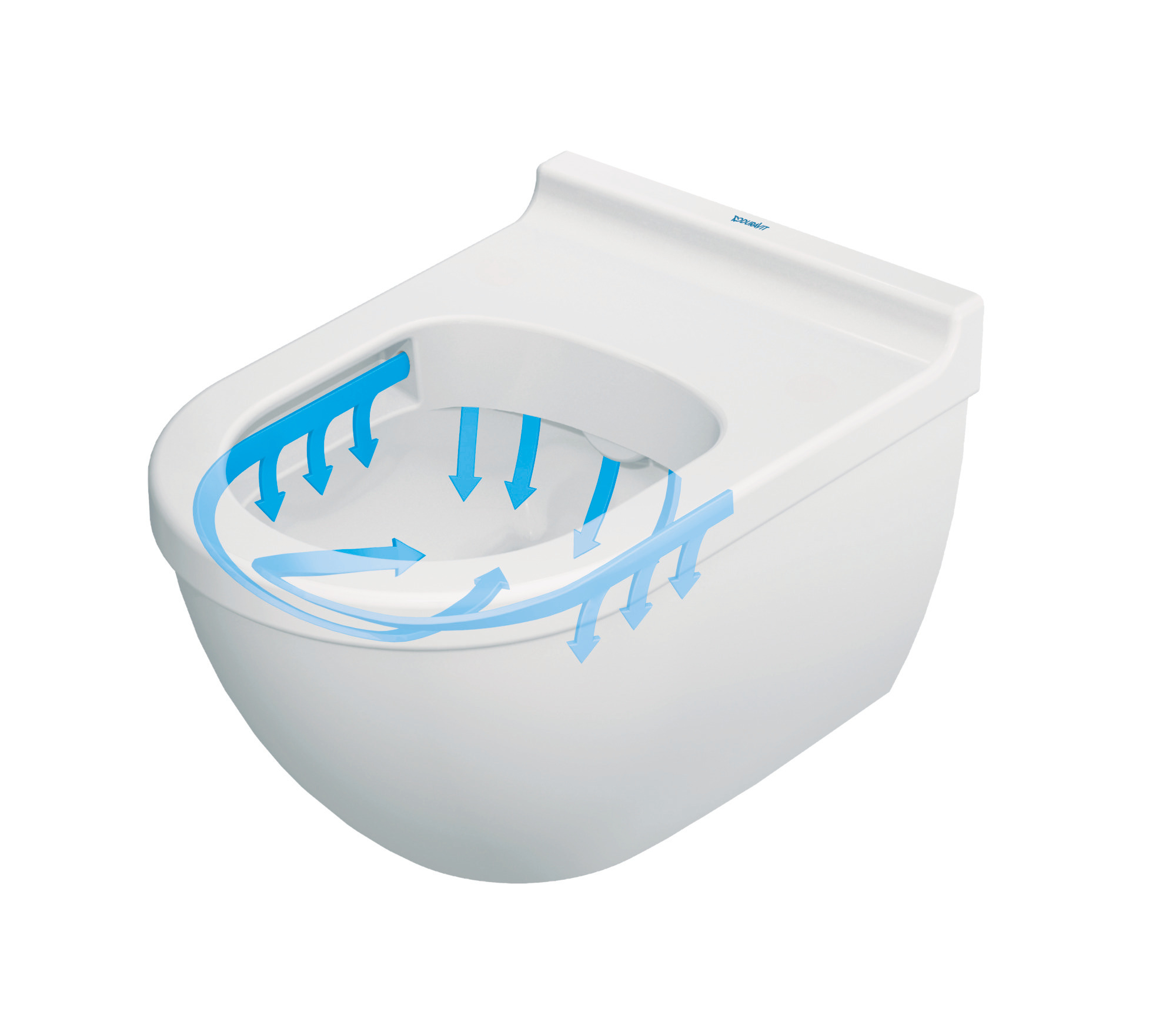 Duravit Starck 3 Wand- Tiefspül- WC, spülrandlos